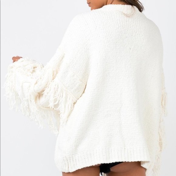 Princess Polly Jovi White Fringe 